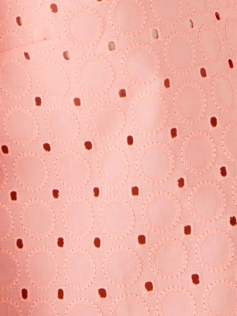 Chemisier broderie anglaise   Damart   Rose