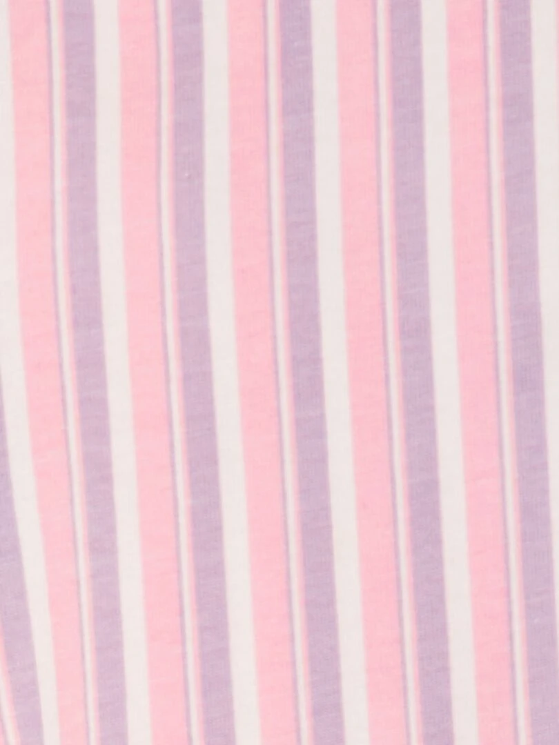 Legging fantaisie Rose rayé