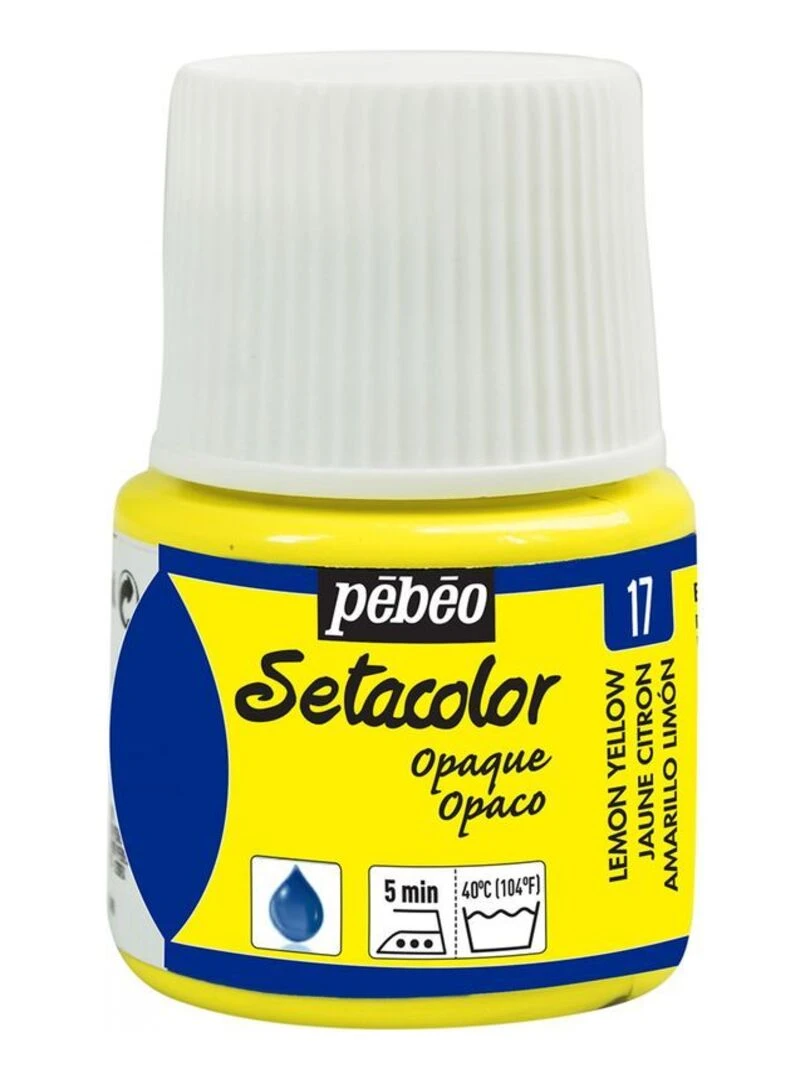 Peinture textile Setacolor opaque   Jaune citron   45 ml   N/A