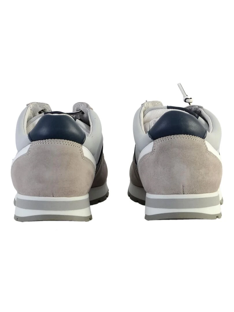 Basket cuir redskins Smith   Gris