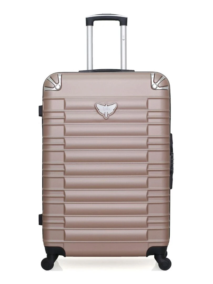 LPB LUGGAGE VALISE GRAND FORMAT ABS GIULIA 4 ROUES 75 CM Rose