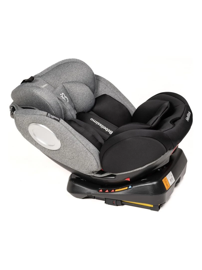 BEBELISSIMO   Siège auto Isofix   pivotant 360 °   groupe 0+/1/2/3   (0 36kg)   Hellios   gris / noi   Gris