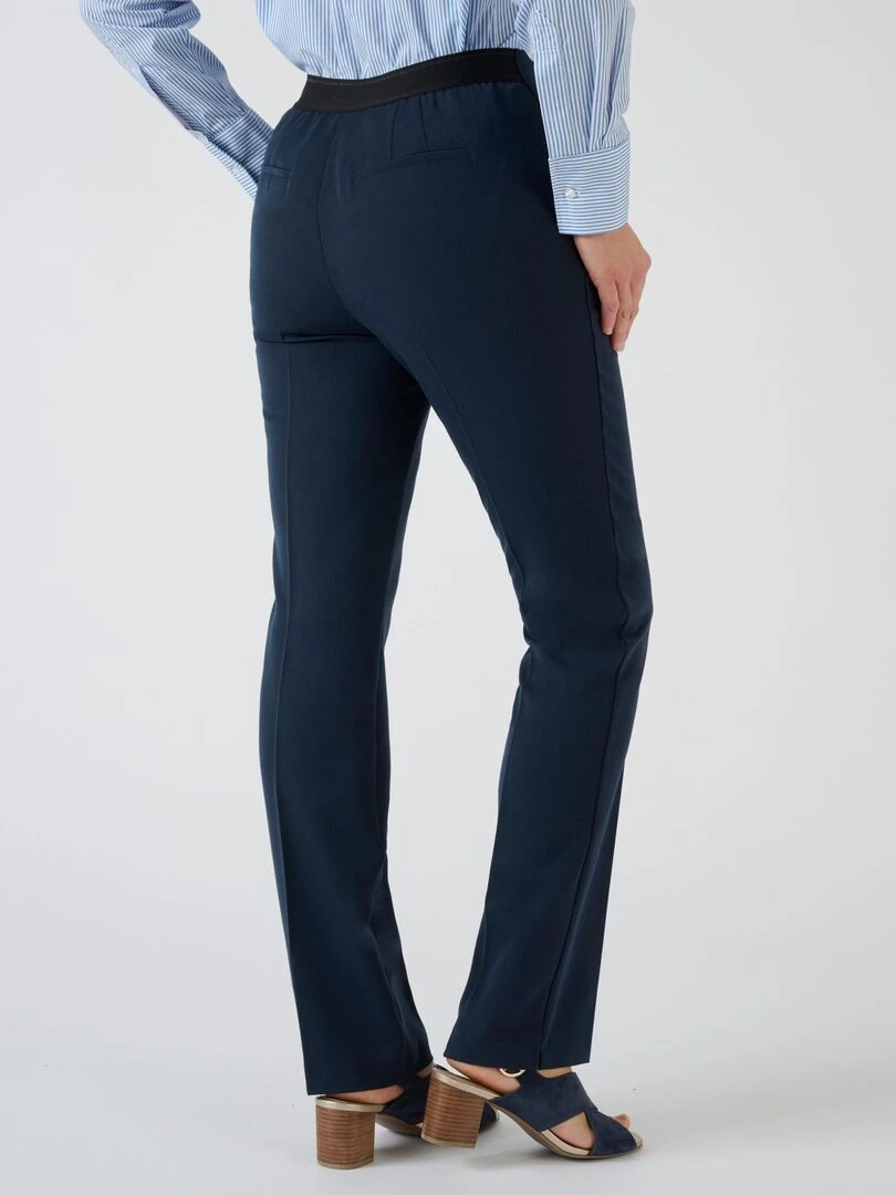 Pantalon effet ventre plat   Damart   Bleu marine