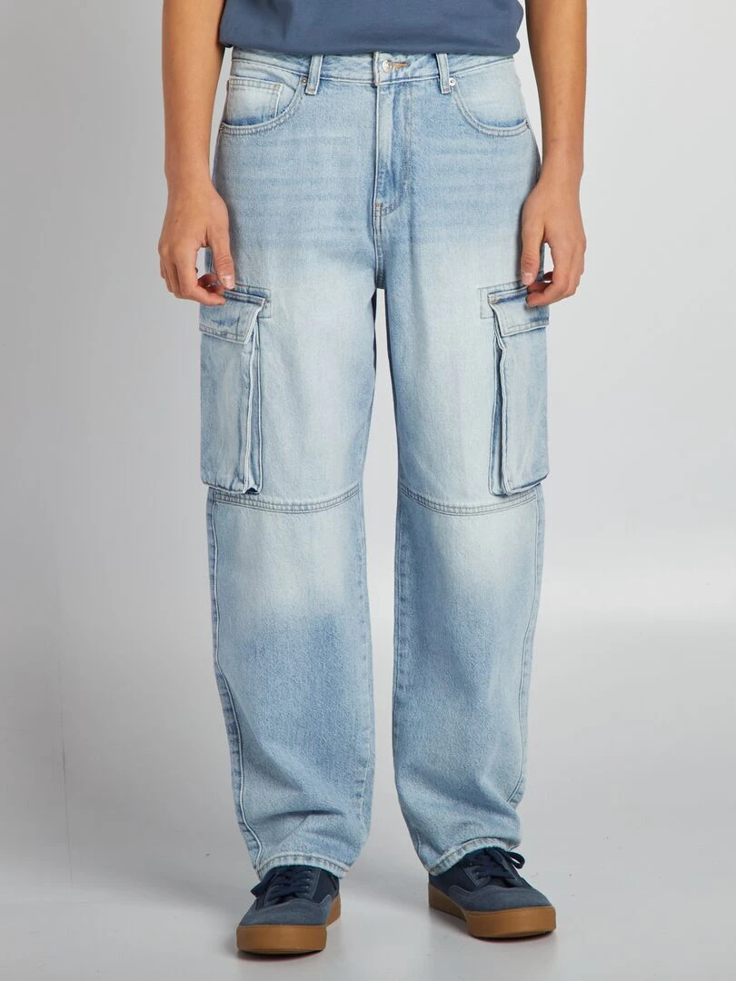 Jean large battle Triple stone