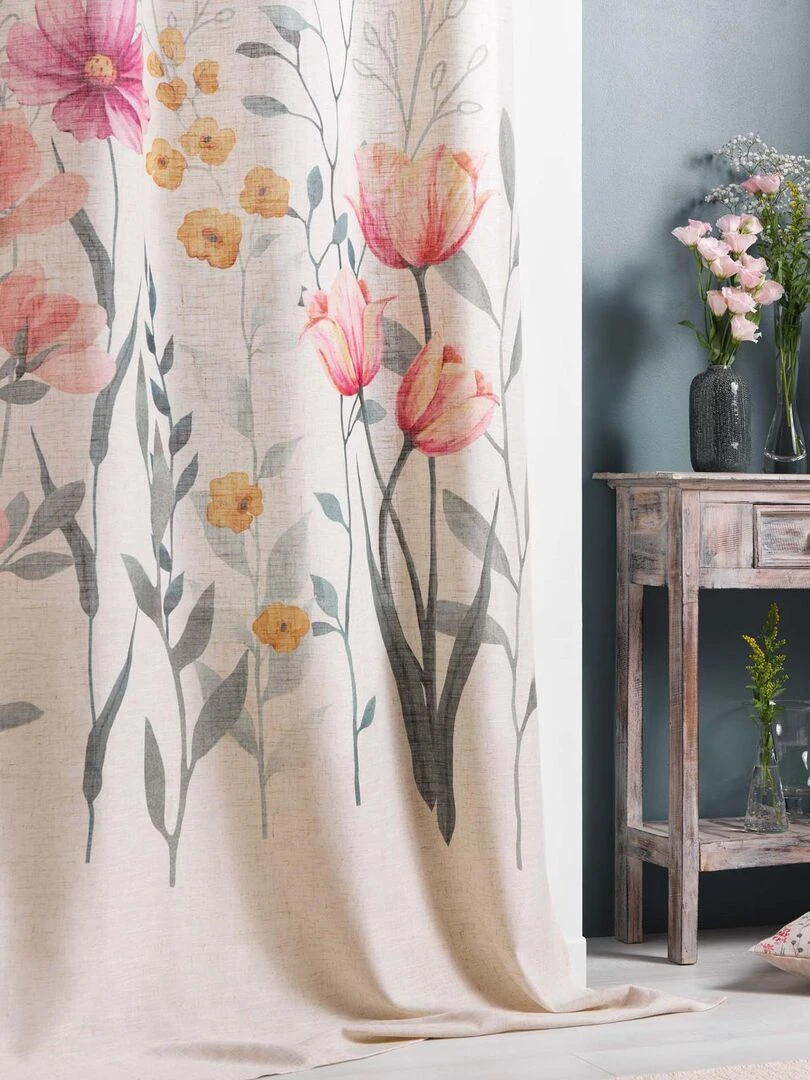 Rideau à oeillets   Blanc