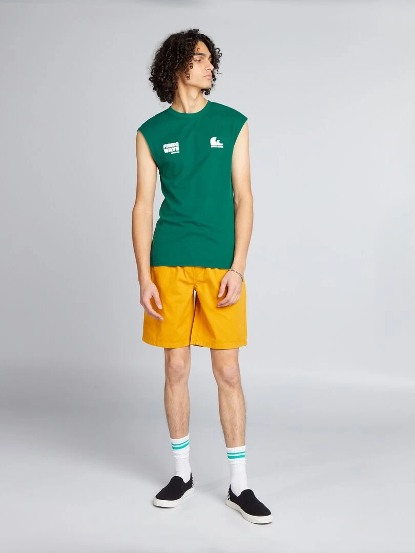 Débardeur à imprimé   vert