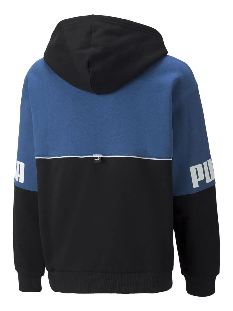 Sweatshirt capuche 'Puma' 'JR Power Colorblock' Bleu