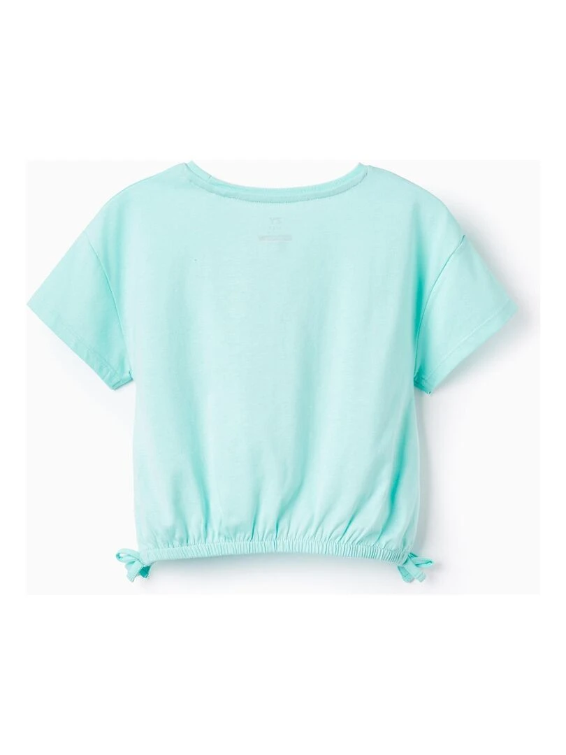 T shirt Court en Coton pour Fille 'Palm Valley' manches courtes EXPLORING AUSTRALIA Vert clair