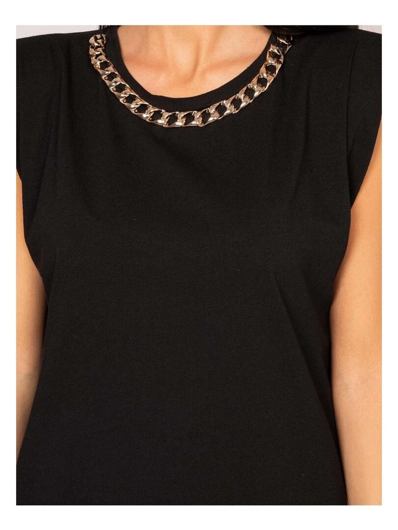 T shirt sans manches FEMA   Noir