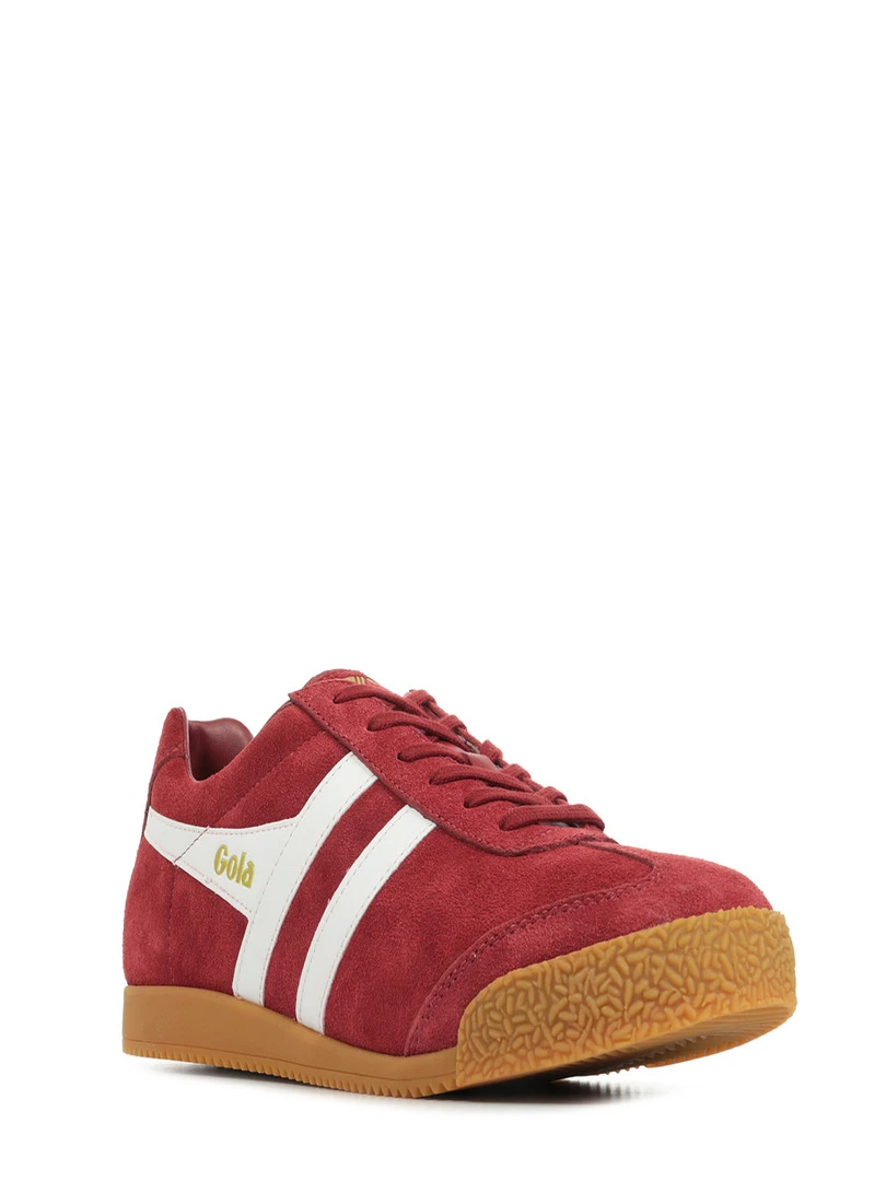 Baskets Gola Harrier Suede Rouge
