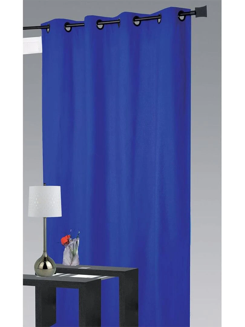 Rideau ameublement 80 % occultant Bleu