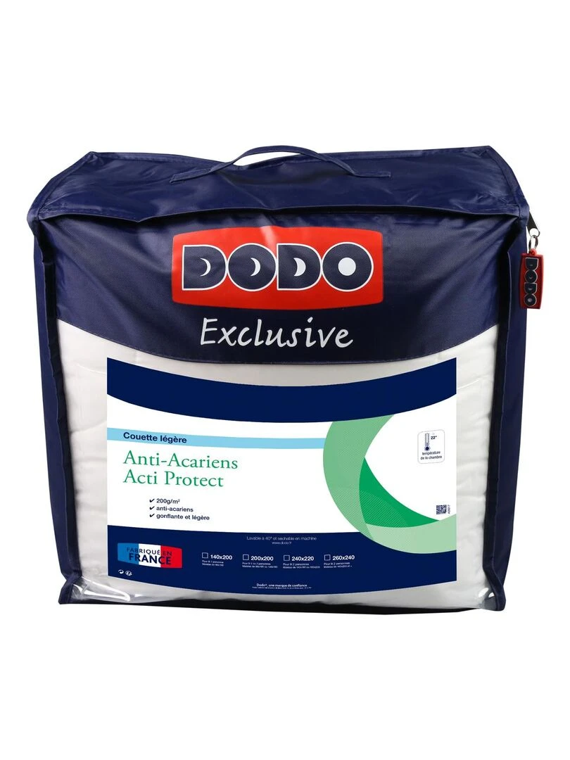 DODO   Couette Acti Protect Légère   Blanc