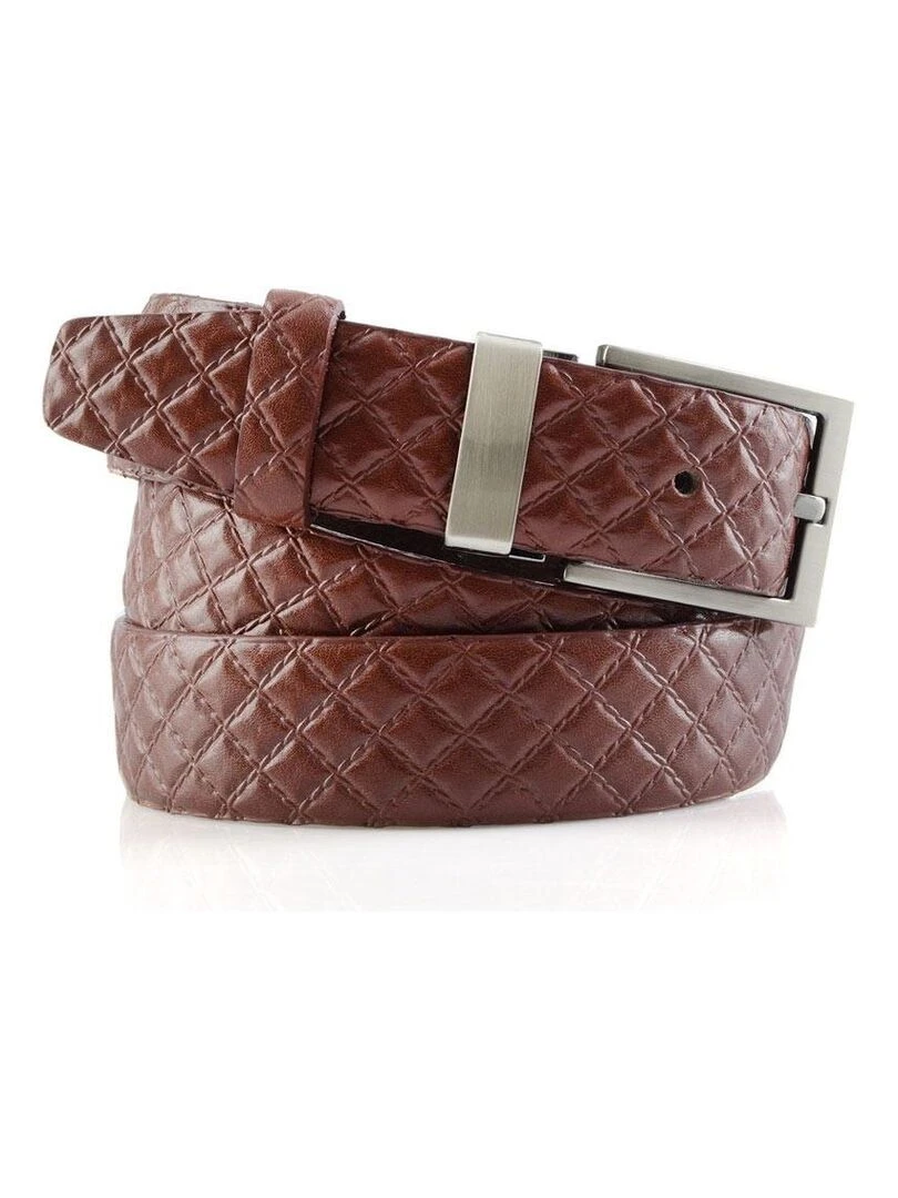 Ceinture Plein Cuir Miasto Fabrication UE Marron