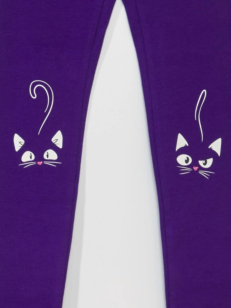 Legging long 'chat'   Halloween   Violet