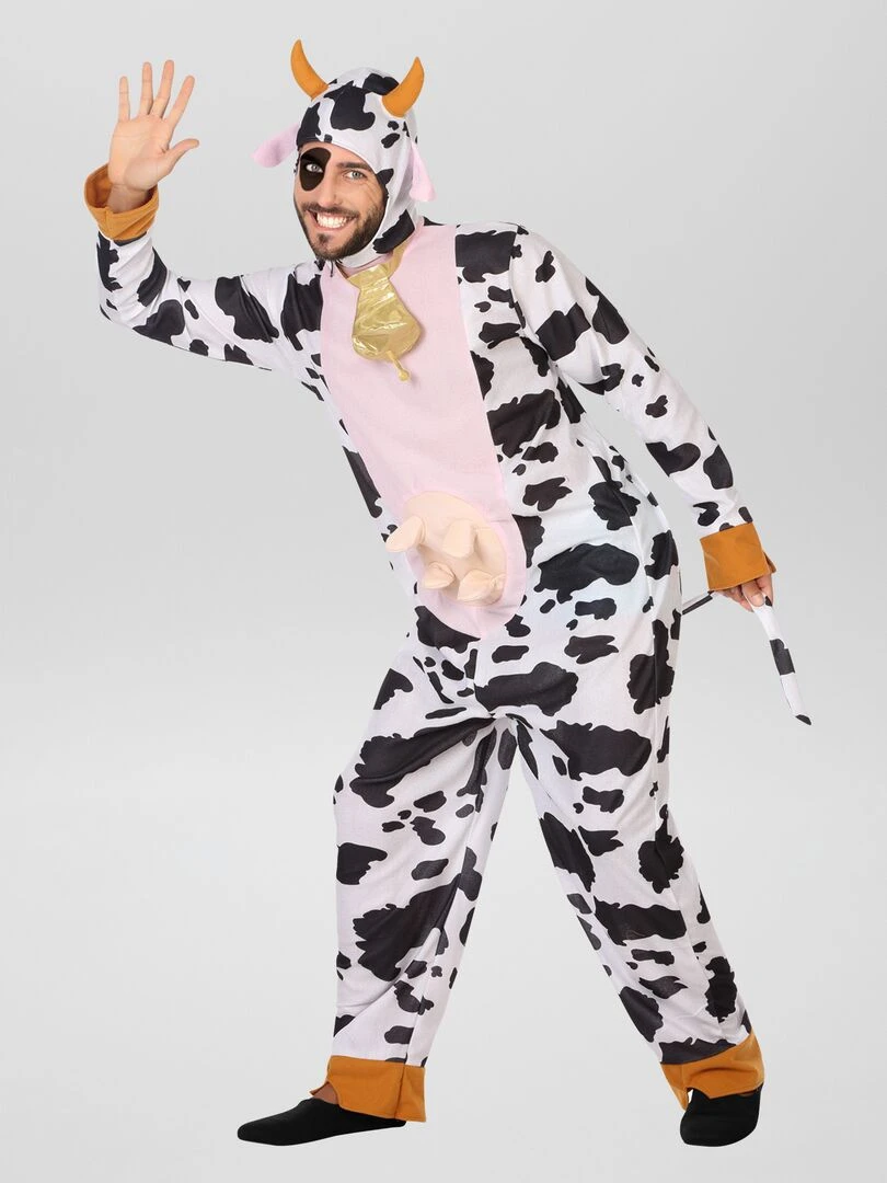 Combinaison de déguisement 'Vache' Noir