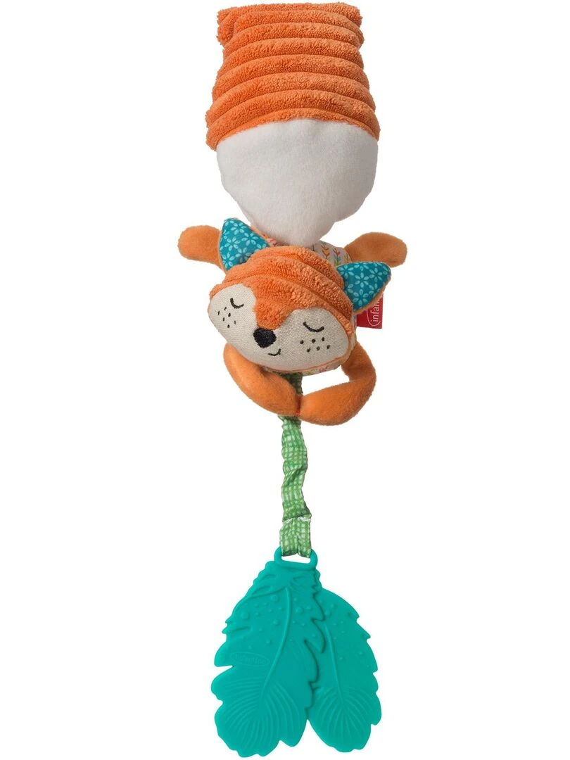 Peluche vibrante à suspendre renard (31 cm)   Bleu