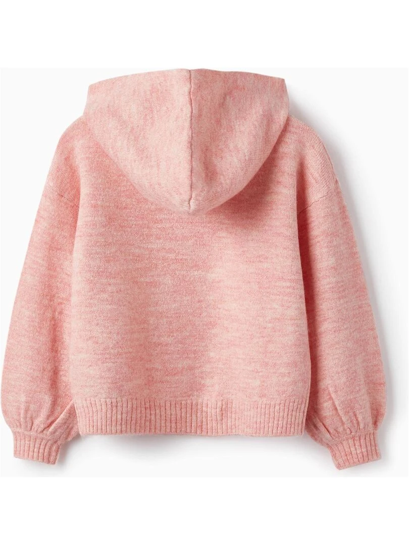 Pull en Maille avec Capuche pour Fille SWEET FROSTY DREAMS Rose