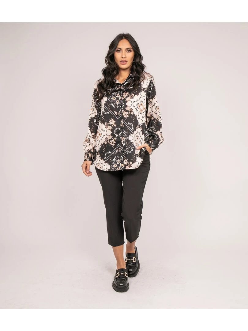 Chemise motifs OMIST   Noir