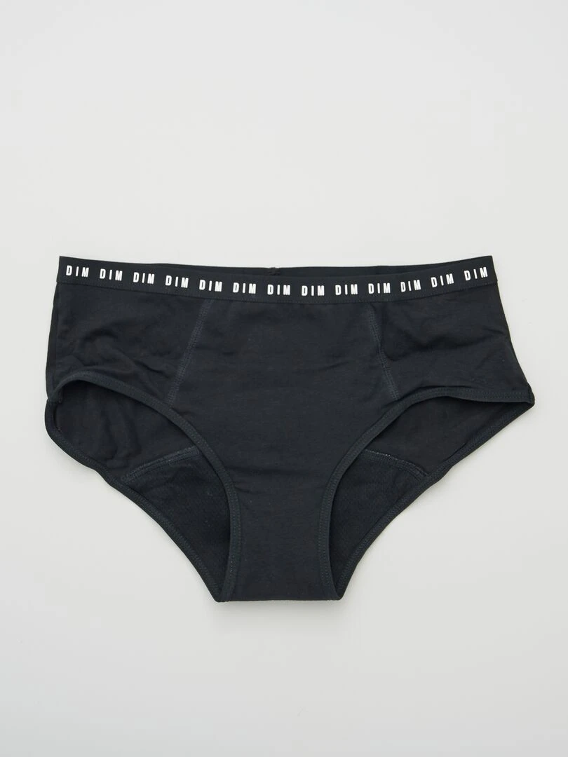 Shorty 'DIM' menstruel flux moyen   noir