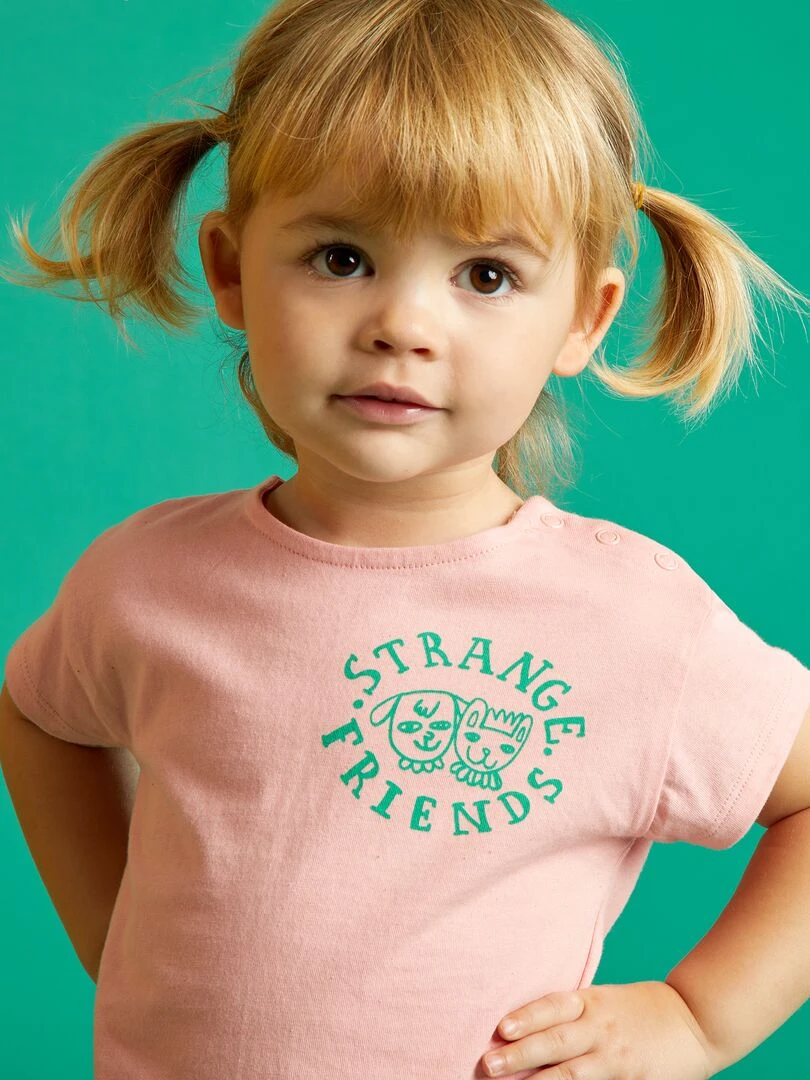T shirt en coton X Little Bad Wolf Rose