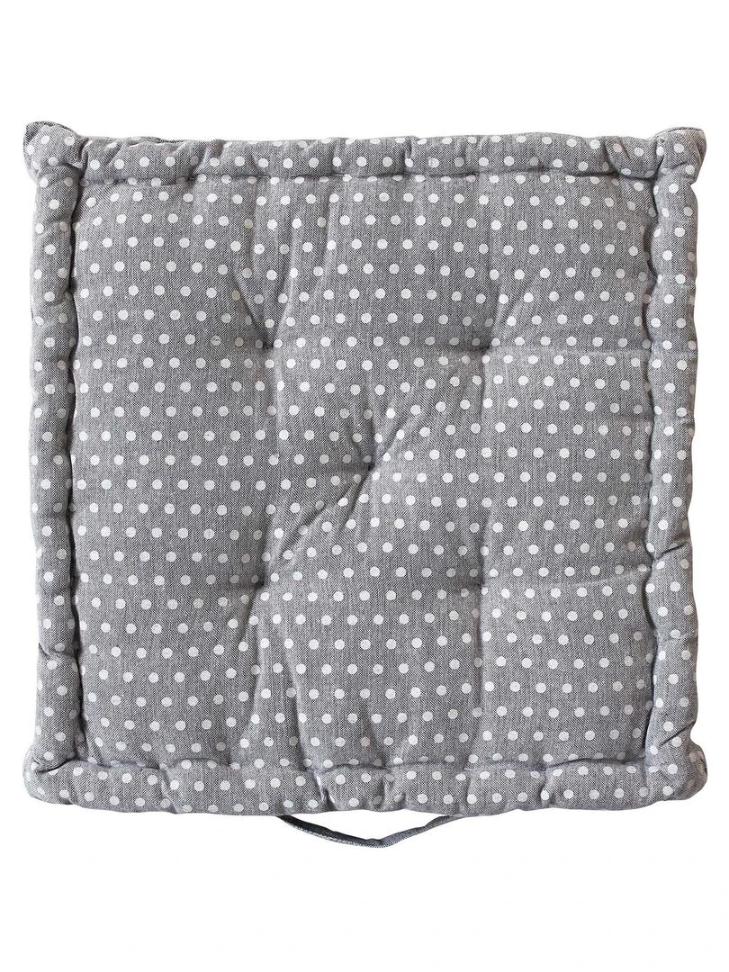 Coussin de sol esprit romantique Gris clair