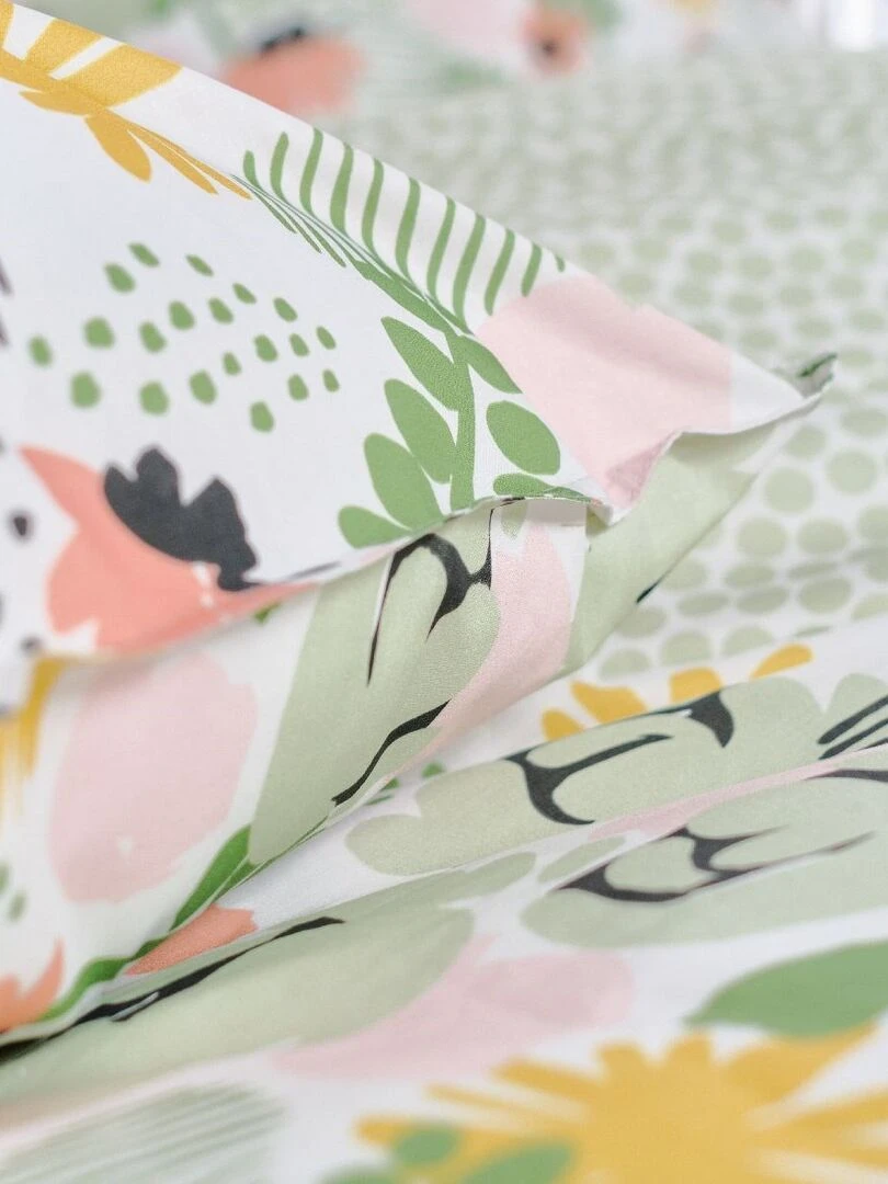 Parure de lit  'SUNSHINE ROBIN' 'TODAY'   Vert