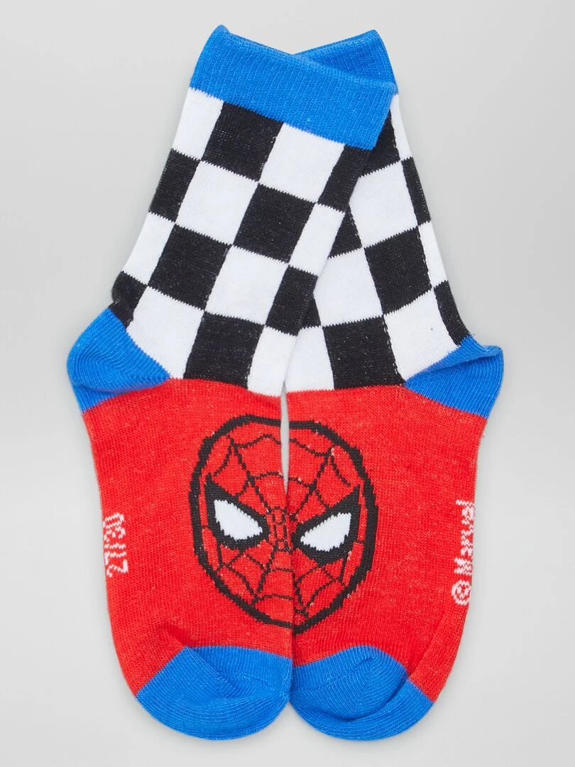 Lot de chaussettes 'Spider man'   3 paires   Bleu/rouge/vert