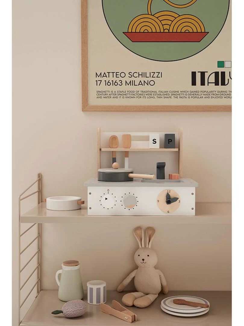 Mini cuisine nomade en bois Kid's Hub   Kids Concept   N/A