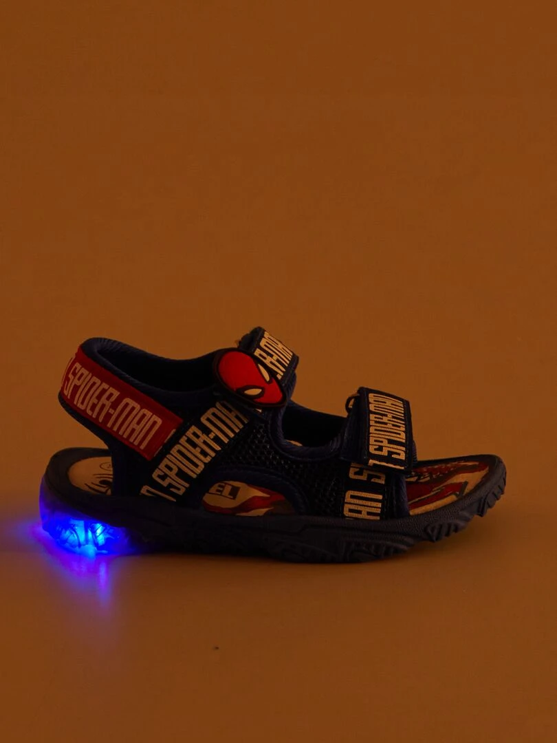 Sandales à scratchs 'Spider man'   bleu