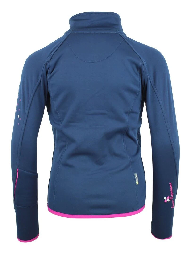 Blouson polarshell fille GACLIMATE PEAK MOUNTAIN Bleu marine