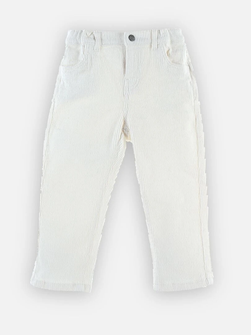 Pantalon en velours côtelé    Noukie's   Blanc