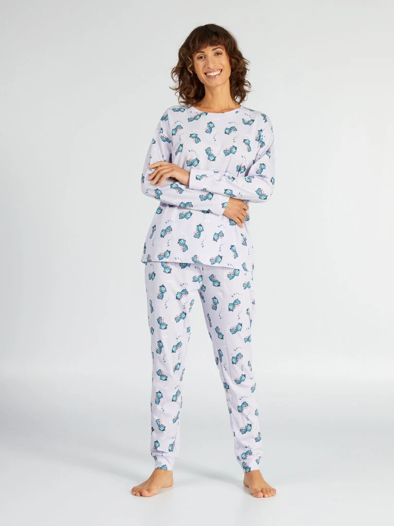 Motif 'Stitch' all over   Violet