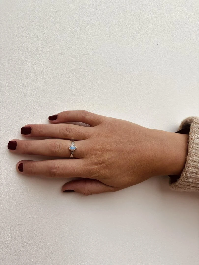 Bague argent et pierre de lune Argent