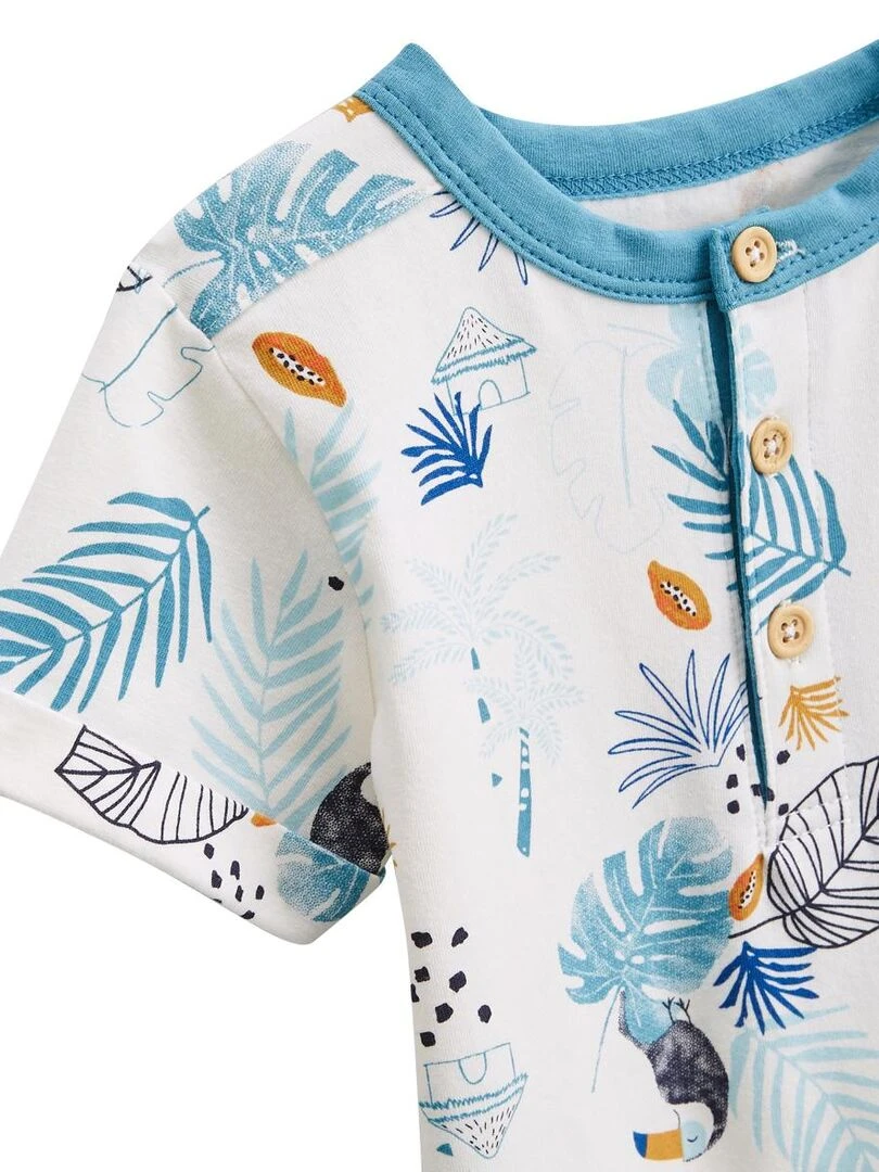 Ensemble bébé t shirt et pantalon Athi   Bleu