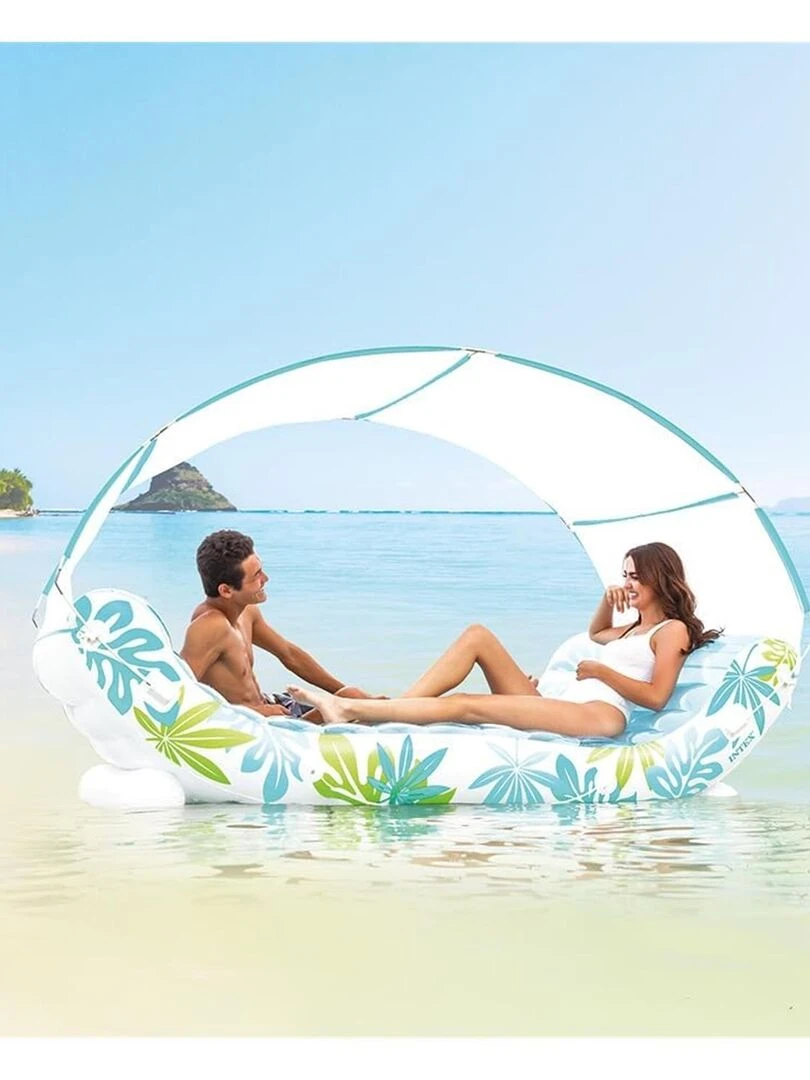 Tropical Canopy Lounge   Bleu Blanc