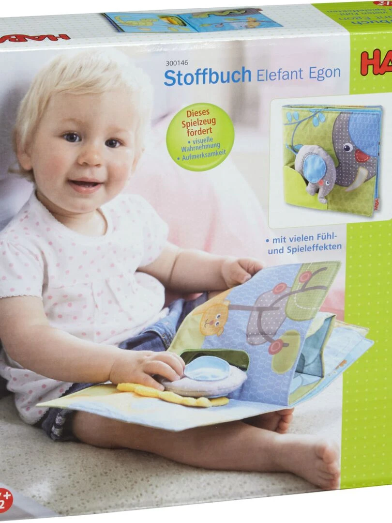 Livre Bébé En Tissu Eléphant Egon   N/A