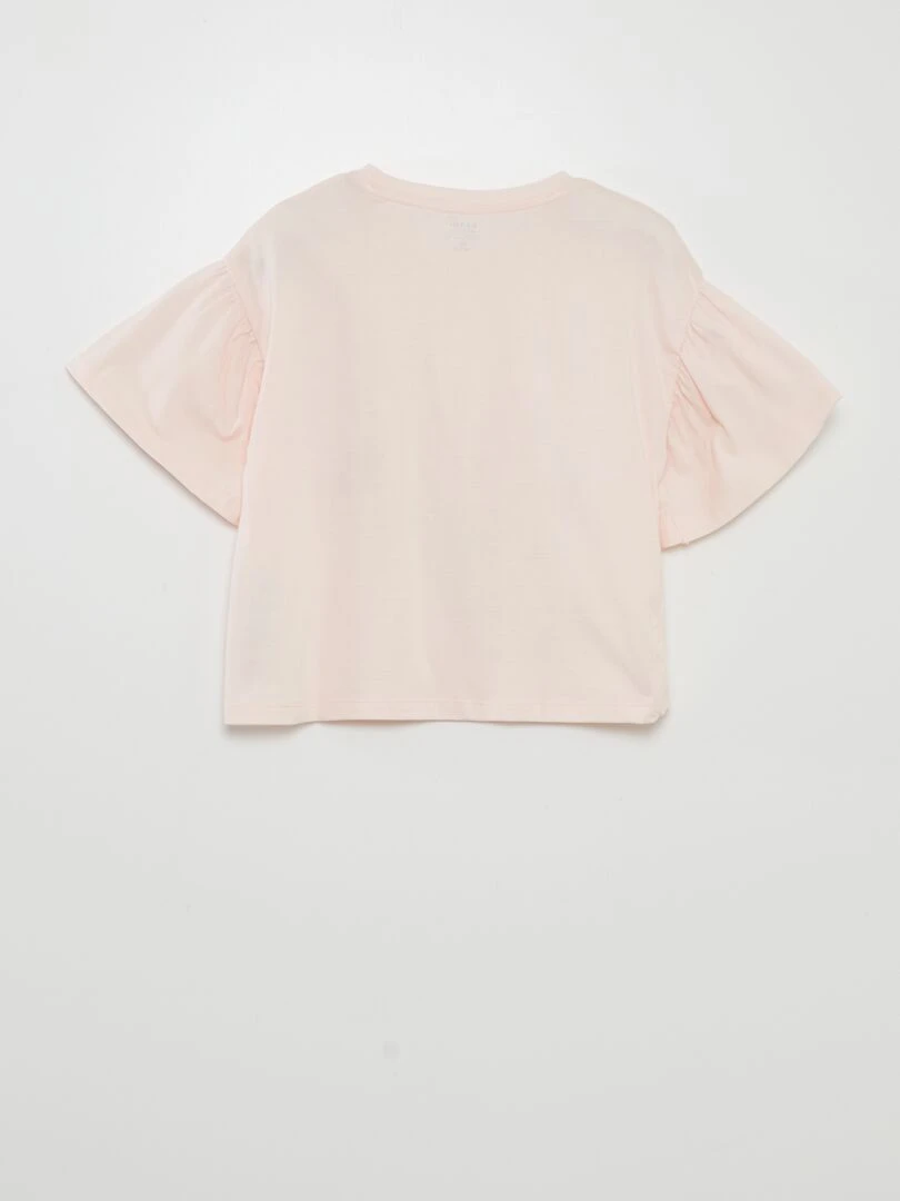 T shirt imprimé 'fruits' manches courtes   Rose