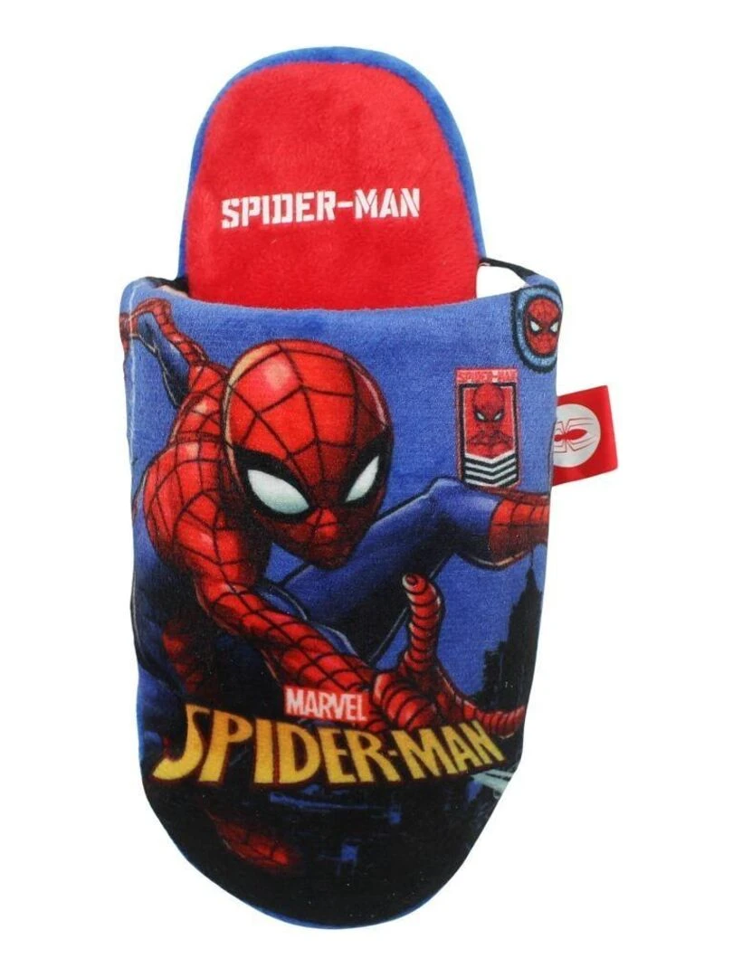 Disney   Chaussons garçon imprimé Spiderman   Bleu