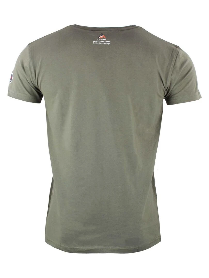 T shirt manches courtes homme CASA PEAK MOUNTAIN Kaki
