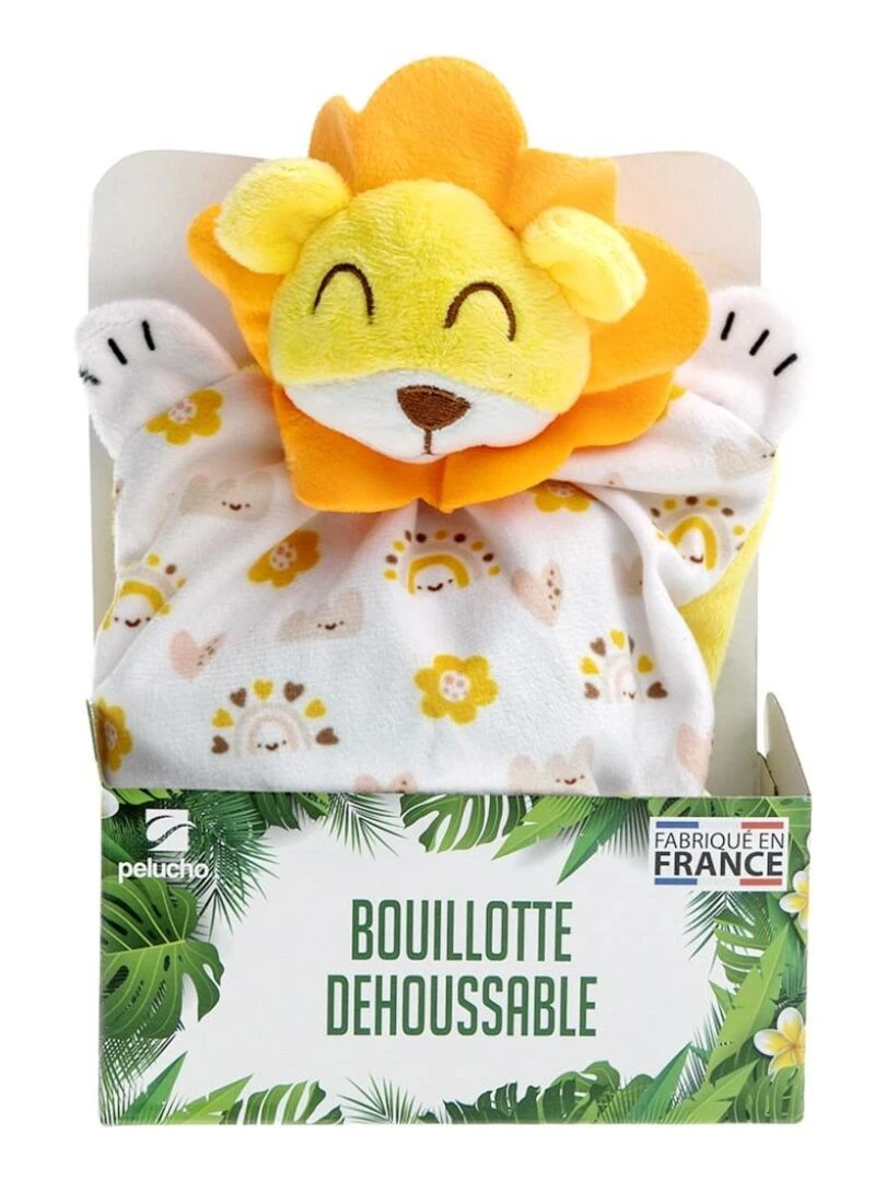 Bouillotte bébé Lion Made in France Jaune