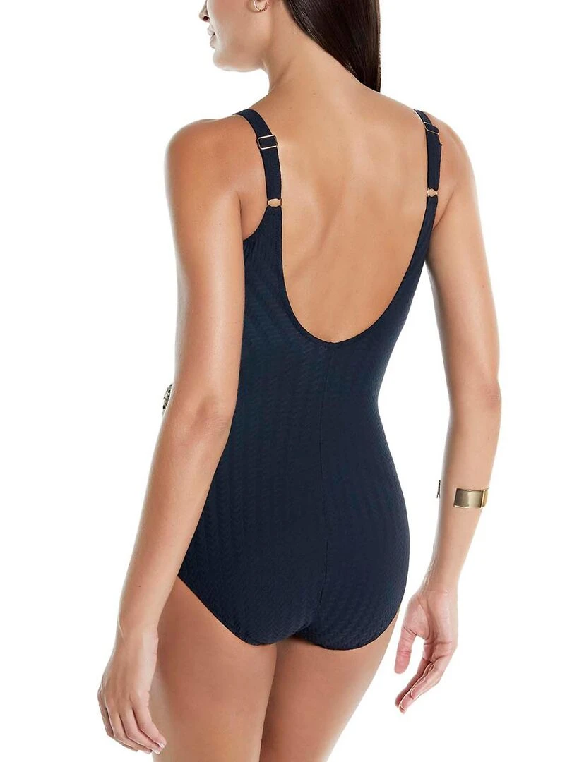 Maillot de bain 1 pièce prothétique shapewear Basica Noir