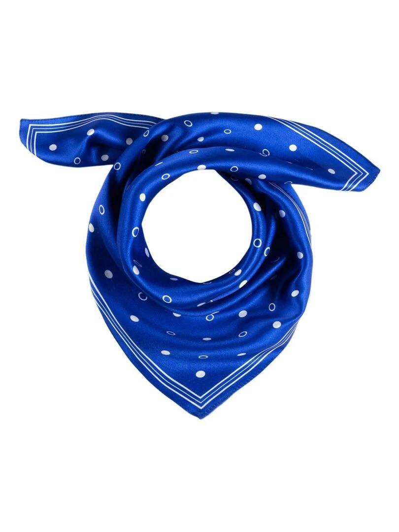 Carré de soie Piccolo Spezia Bleu roi