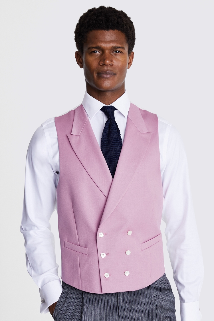 Tailored Fit Pink Morning Waistcoat Buy Online at Moss