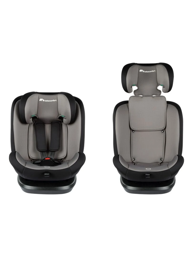 BEBECONFORT Siège auto EverFix i Size évolutif isofix 15 mois à 10/12 ans Gray Mist Noir Gris