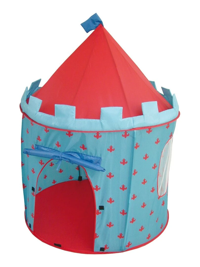 ROBA Tente de Jeu Enfant "Ritterburg" Pop Up   Château de Chevalier + Sac   Bleu/Rouge   N/A