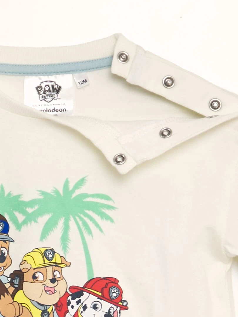 Ensemble 'Pat'Patrouille'   2 pièces   Blanc/bleu