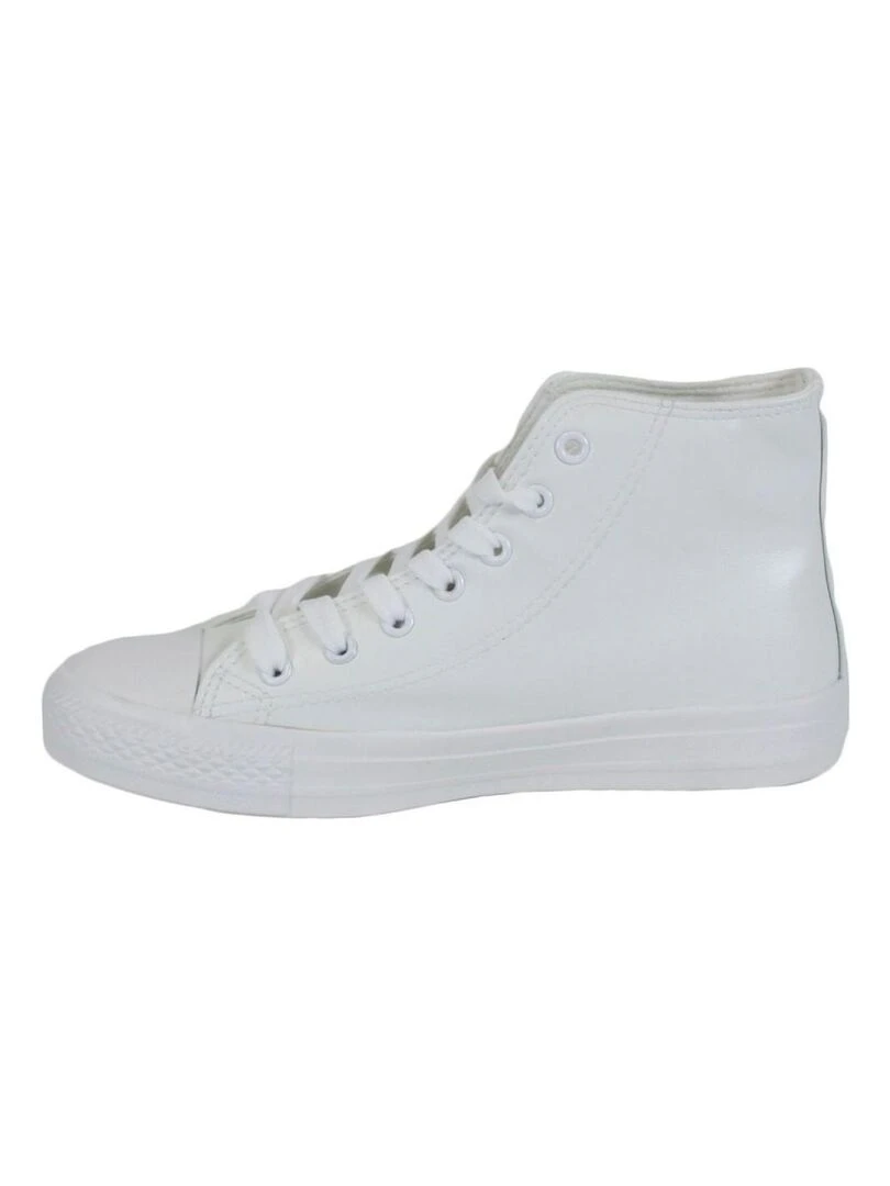 Baskets montantes Kebello   Blanc Blanc