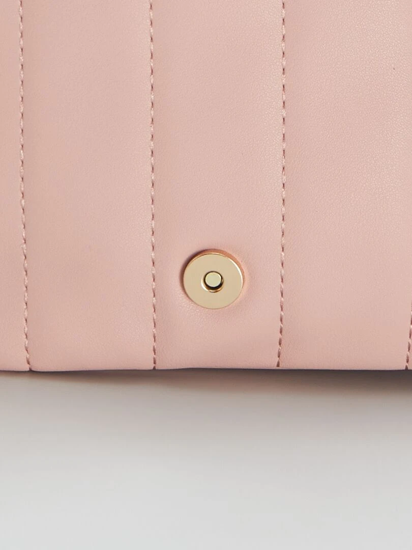 Petit sac bandoulière matelassé   Rose