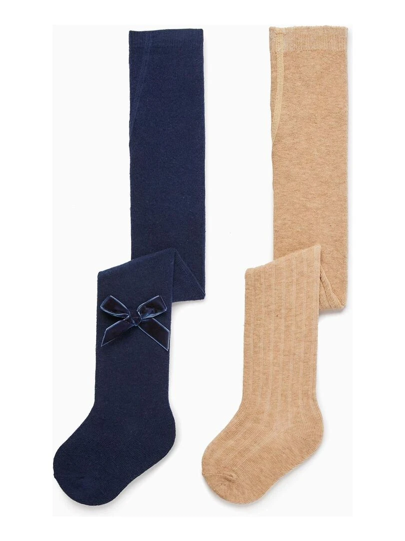 Pack 2 Collants pour Bébé Fille BROTHERS&SISTERS Multicolore