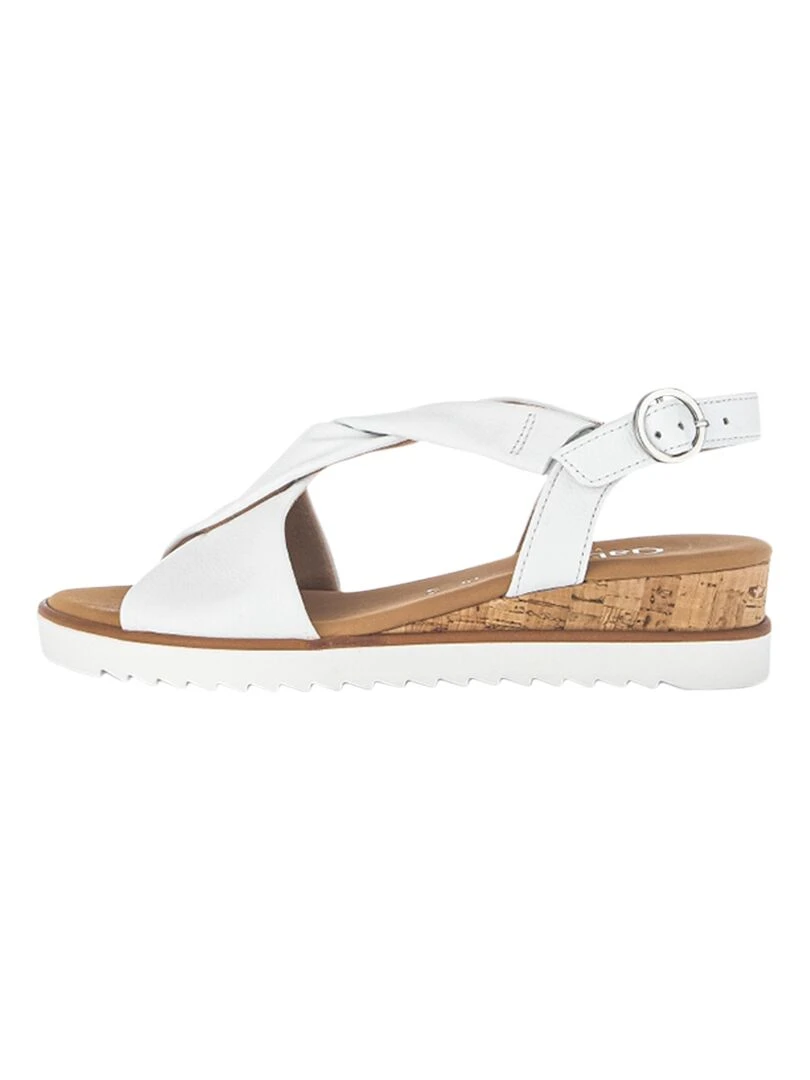 Sandale Cuir Gabor Lammnappa Blanc